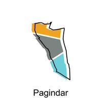 mapa ciudad de paginar vector diseño. abstracto, diseños concepto, logo diseño modelo