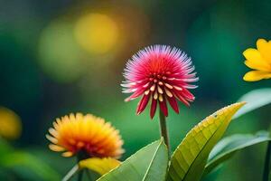 vistoso flores en el jardín. generado por ai foto