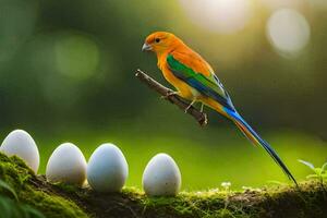 photo wallpaper the sky, birds, eggs, the sun, birds, the sun, birds,. AI-Generated