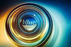 the logo for blue, a television network. AI-Generated photo