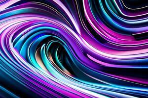 a colorful abstract background with a wave pattern. AI-Generated photo