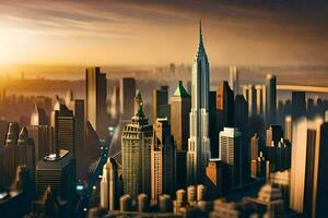 foto fondo de pantalla el ciudad, el sol, el ciudad, el ciudad, el ciudad, el ciudad. generado por ai