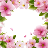 clipart do aguarela quadros do colorida Primavera flores, usava para decoração. gerado por IA png