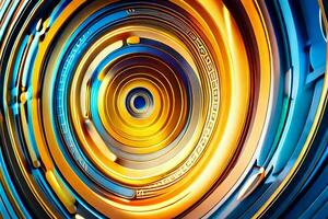 abstract background with a colorful spiral. AI-Generated photo