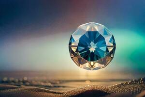 a diamond is shown in the air. AI-Generated photo