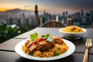 the best food in hong kong. AI-Generated photo