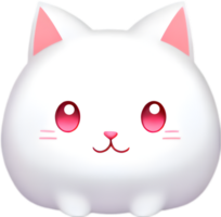 uma fofa pequeno gato desenho animado. gerado por ai. png