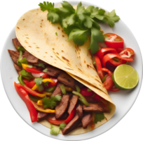 Bild von sieht köstlich aus Fajitas. KI-generiert. png