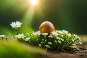 the easter egg is the symbol of spring. AI-Generated photo