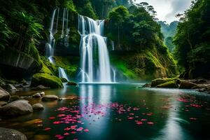 by kristian kristian - landscapes waterfalls, waterfalls, waterfalls, water. AI-Generated photo