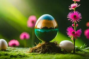 the easter egg is a symbol of rebirth and renewal. AI-Generated photo