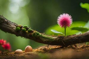 foto fondo de pantalla el flor, el árbol, el rama, el flor, el huevo, el flor. generado por ai