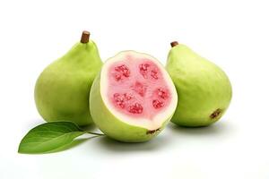 Guava isolated on white background AI Generated photo