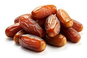 dates isolated on white background AI Generated photo