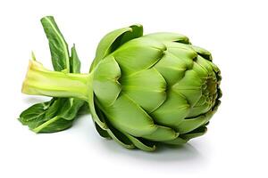 artichoke vegetable isolated on white background AI Generated photo