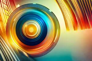 a colorful abstract background with a circular design. AI-Generated photo