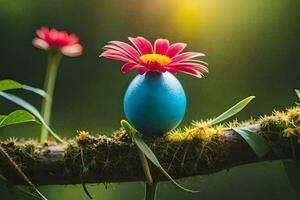 photo wallpaper the sky, flowers, nature, spring, the sun, the sun, the sun. AI-Generated
