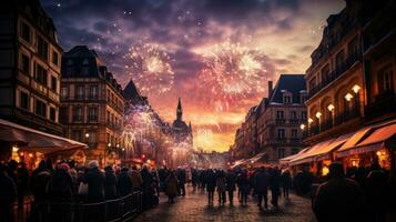 nuevo año víspera en Francia foto