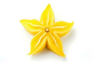 Star fruit isolated on white background AI Generated photo