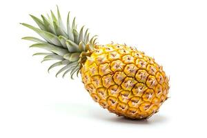 Pineapple fruit isolated on white background AI Generated photo