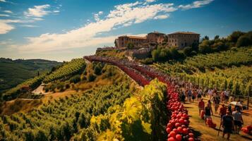 wine festival in Italy photo