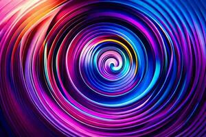 colorful abstract background with a spiral design. AI-Generated photo