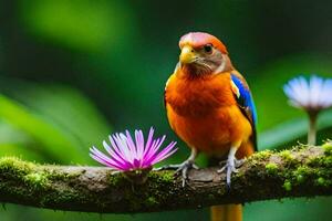 foto fondo de pantalla pájaro, el bosque, naturaleza, pájaro, el pájaro, el pájaro, el pájaro. generado por ai