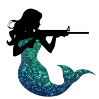 A sparkling colorful mermaid. AI-Generated. png