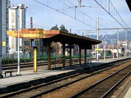 cámara ferrocarril estación en saboya, Francia foto