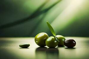 olives, green, olive, green, green, green, green, green, green,. AI-Generated photo