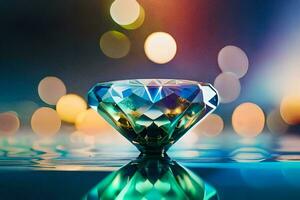 a diamond is the most expensive gemstone. AI-Generated photo