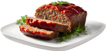 Image of Delicious-looking Meatloaf. AI-Generated. png