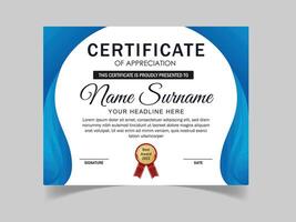 vector certificate template with elegant elements