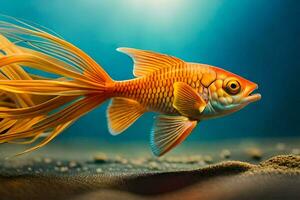 goldfish, fish, underwater, underwater, fish, underwater, fish, underwater, fish,. AI-Generated photo