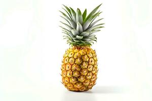 Pineapple fruit isolated on white background AI Generated photo