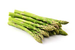 Asparagus vegetable isolated on white background AI Generated photo