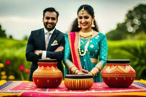 el boda, Bombay, fotografía, el Boda brigada. generado por ai foto