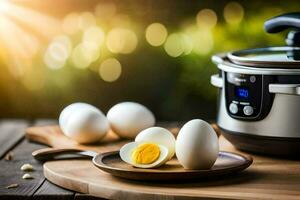 how to cook eggs in an instant pot. AI-Generated photo