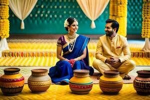 wedding photography in mumbai, india. AI-Generated photo