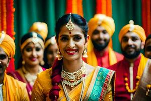 indian wedding in delhi. AI-Generated photo