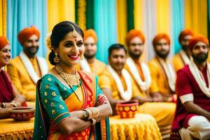 indian wedding in bangalore. AI-Generated photo