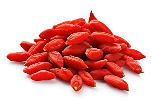 Goji berry isolated on white background AI Generated photo