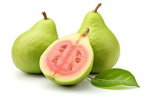 Guava isolated on white background AI Generated photo