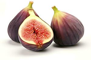 Fig Fruit isolated on white background AI Generated photo