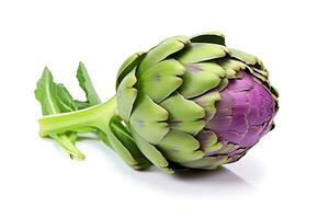 artichoke vegetable isolated on white background AI Generated photo