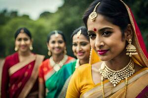 indian women in traditional attire. AI-Generated photo