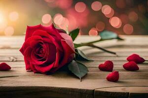 the best red roses for valentine's day. AI-Generated photo