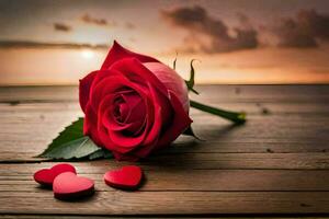 the rose is the symbol of love and romance, and the person is the symbol of love and. AI-Generated photo