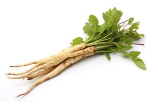 Skirret isolated on white background AI Generated photo