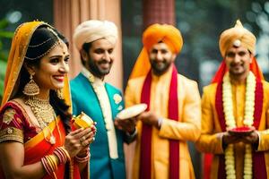 indian wedding in delhi. AI-Generated photo